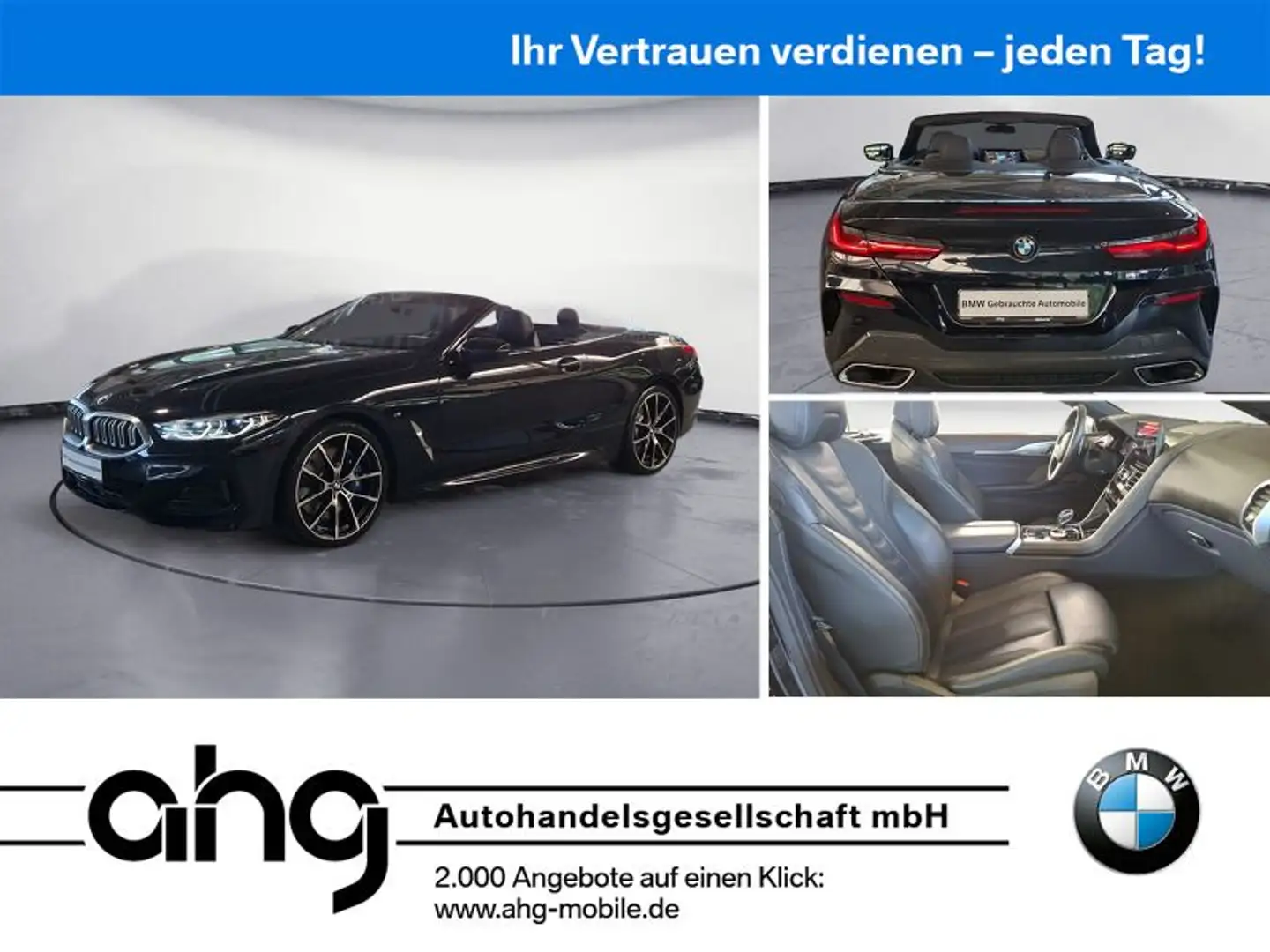 BMW 840 d xDrive Cabrio HUD Driving Prof. Komfortzuga Schwarz - 1