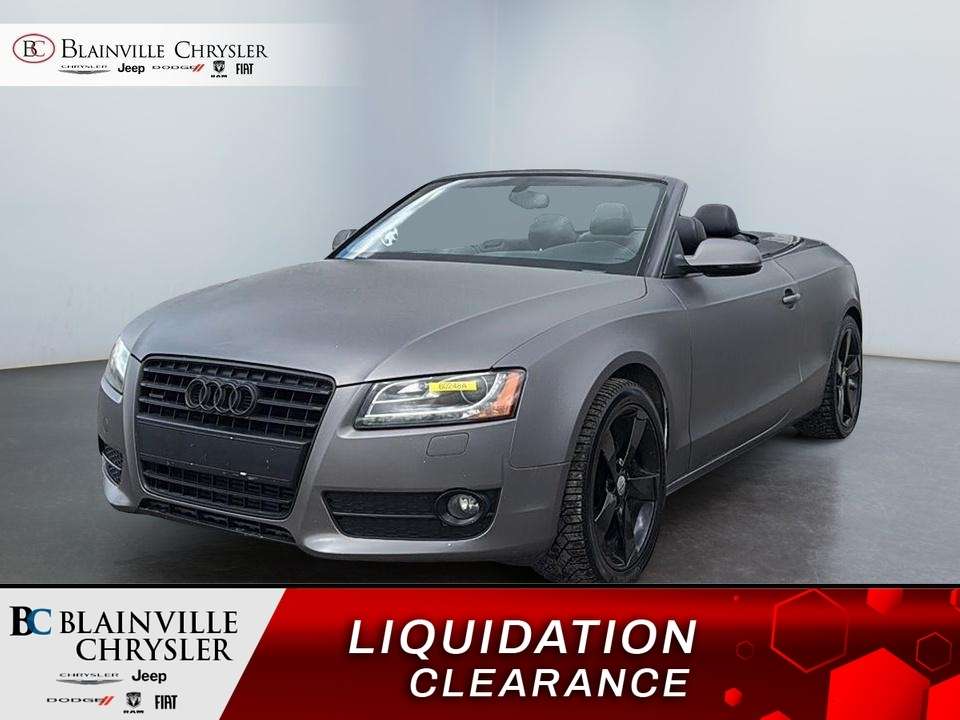 2011 Audi A5 CONVERTIBLE SUR RDV SEULEMENT AU 514-757-3087