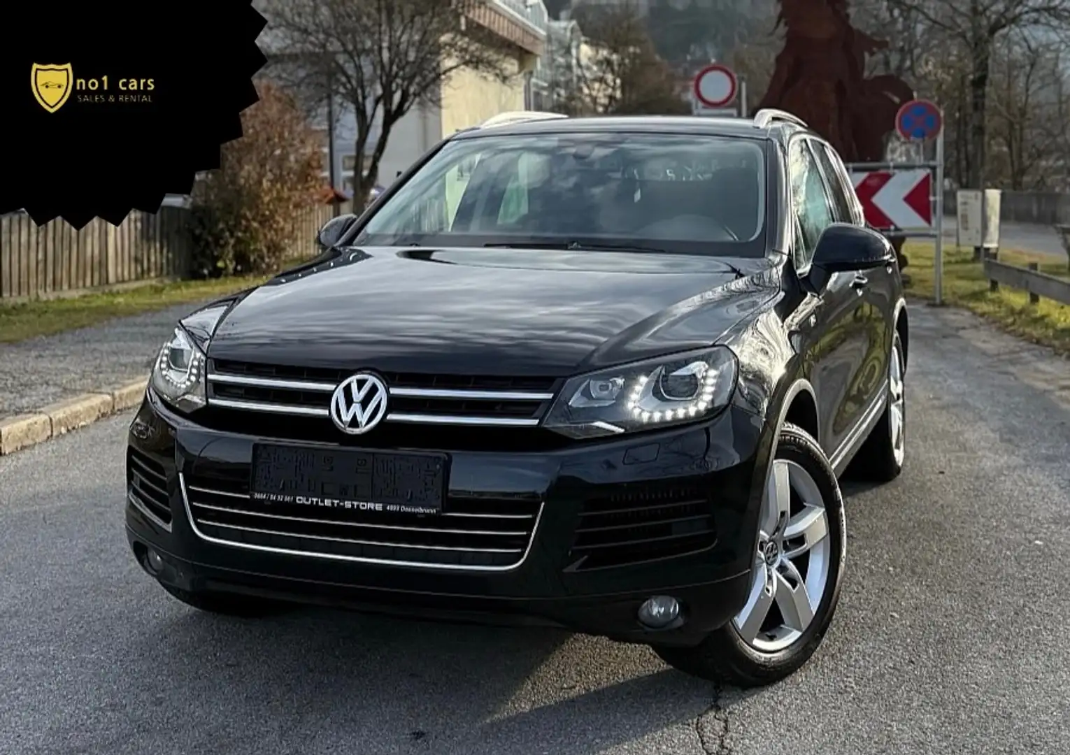 Volkswagen Touareg V6 TDI/AHK/MWST. Schwarz - 1