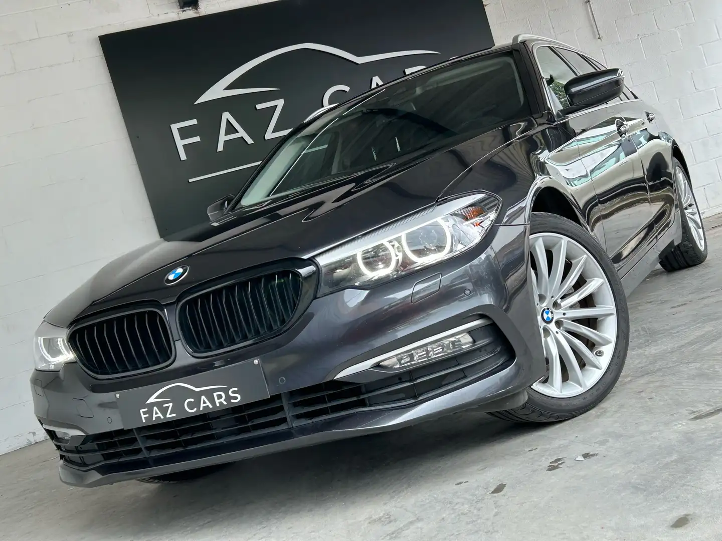 BMW 520 dA * 1ER PROP + LED + GPS + CLIM + JANTES * Grey - 1