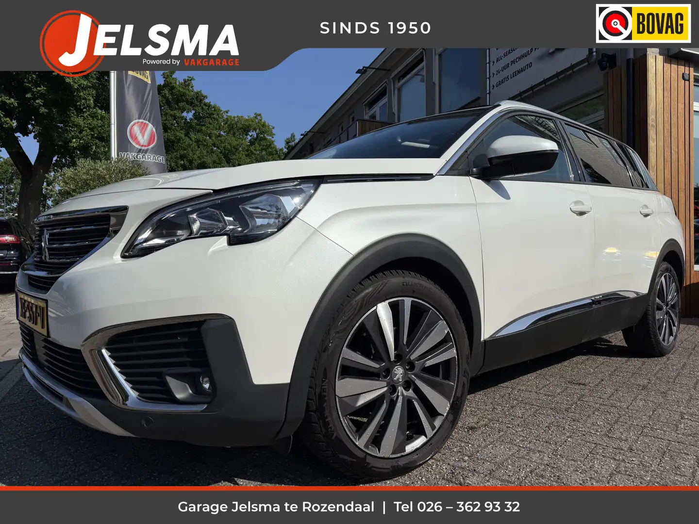 Peugeot 5008 130pk PT GT-line 7p, Pano | Camera | Leer Wit - 1