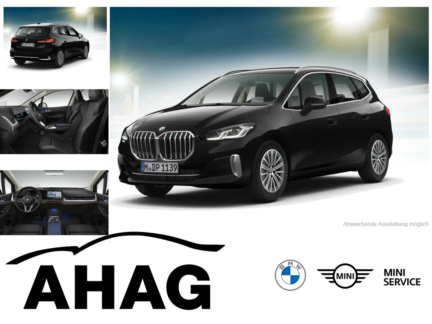 BMW 214 223i Active Tourer Steptronic DCT Luxury Line Schwarz - 1