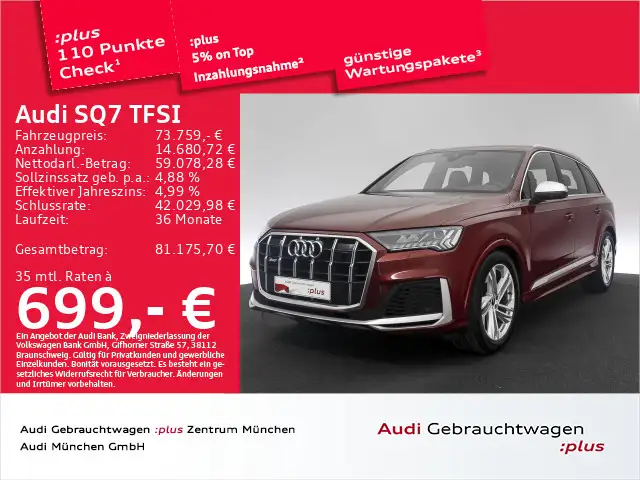 Audi SQ7 tiptr. 7-Sitzer/AHK/B&O