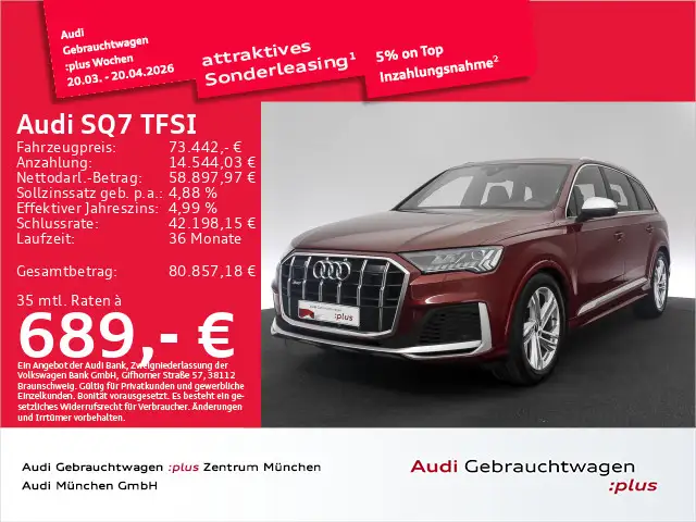 Audi SQ7 tiptr. 7-Sitzer/AHK/B&O