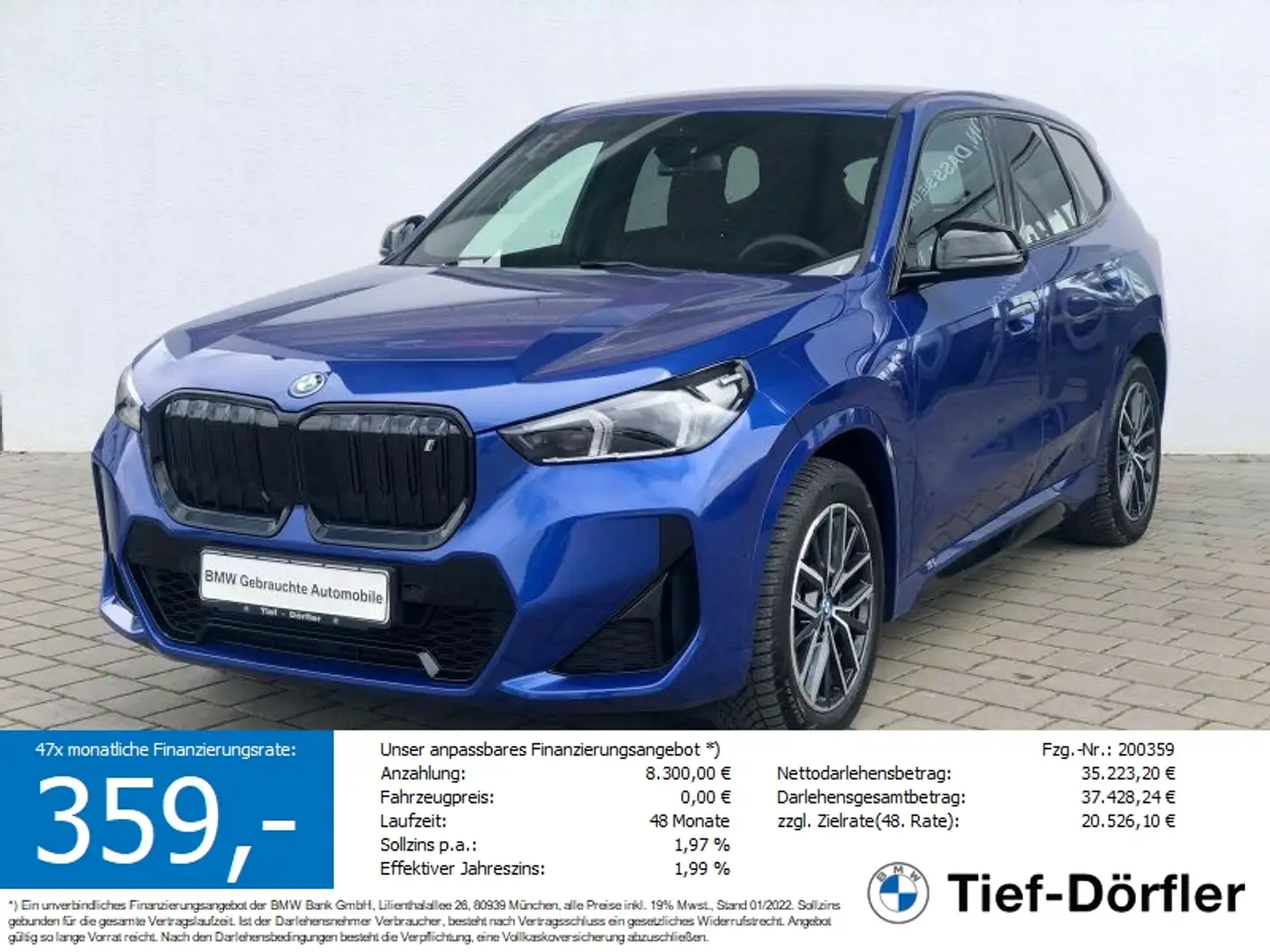 BMW iX1 xDrive30 M Sport LED+/ACC/CAM/PRIVACY Kék - 1