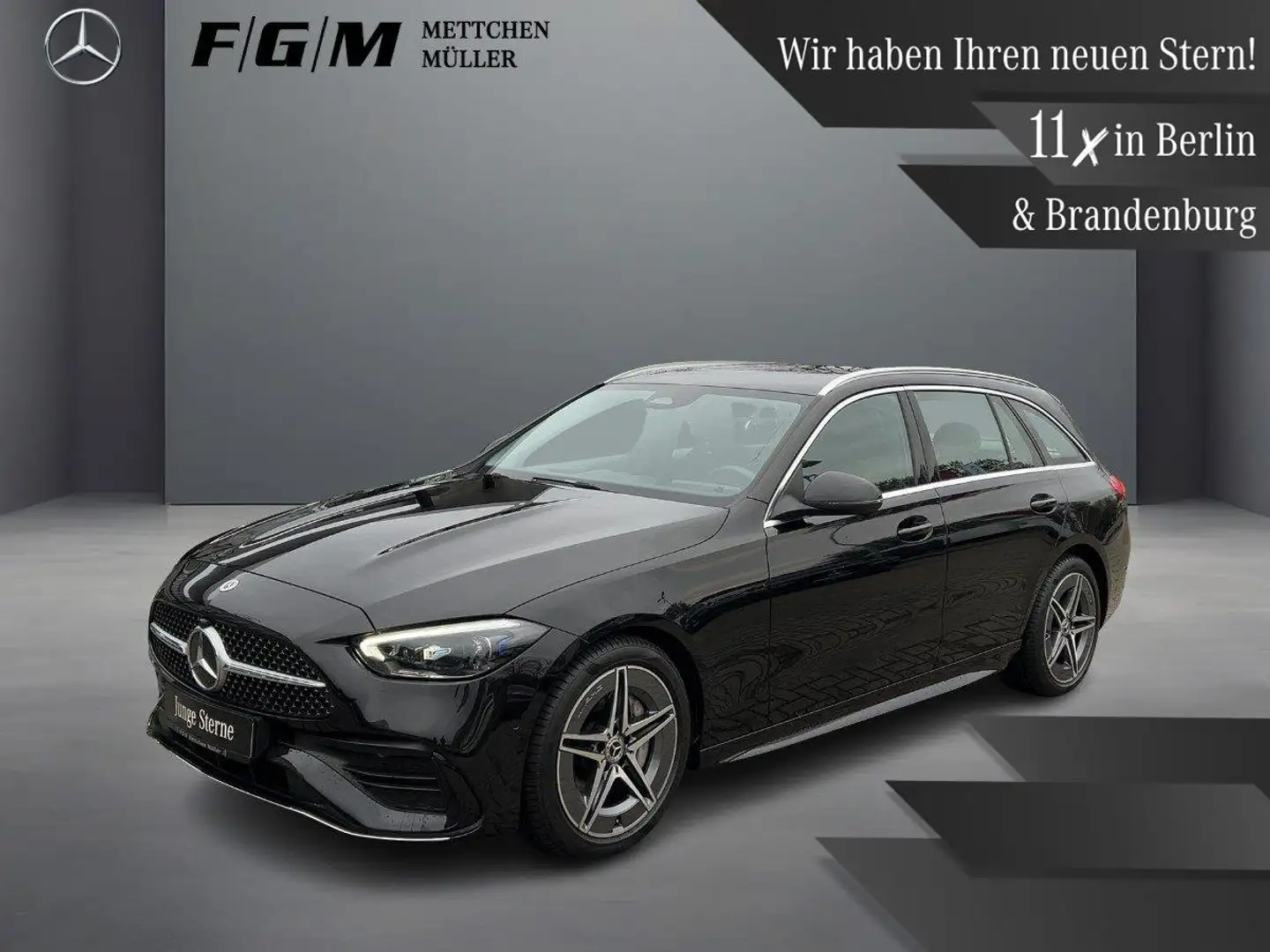 Mercedes-Benz C 220 T d AMG Line DigiLight|TWA|Sitzhz|Kam|LED Schwarz - 1