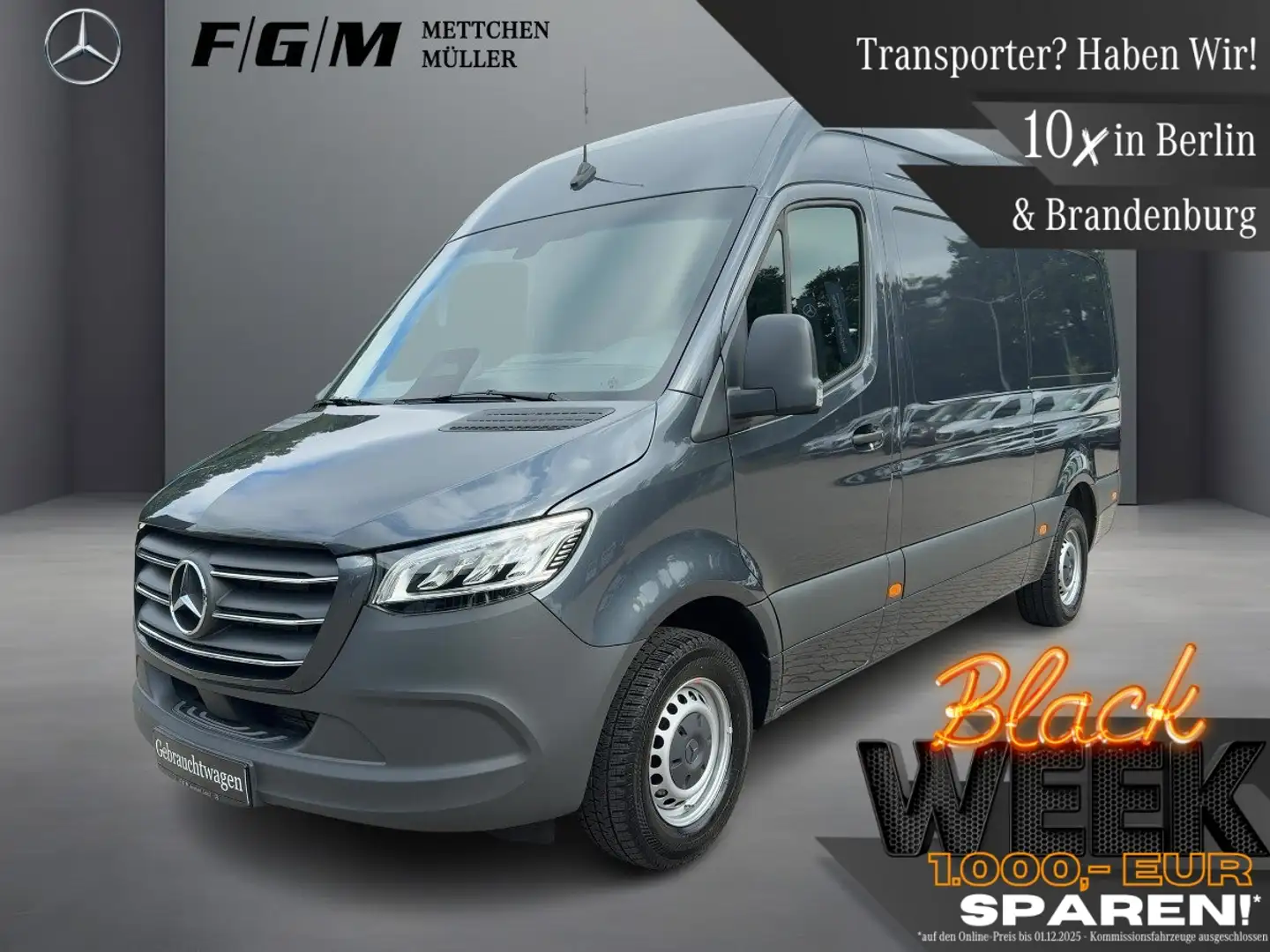 Mercedes-Benz Sprinter 317 CDI Kasten PRO Standhzg/Totwinkel Grau - 1