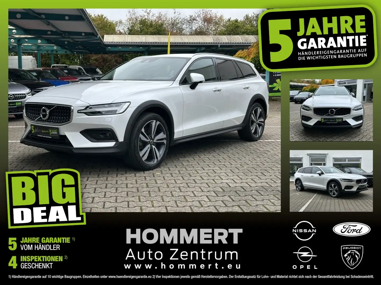 Volvo V60 Cross Country AWD B5 Pro *AHK*ACC*Kamera*Navi Weiß - 1
