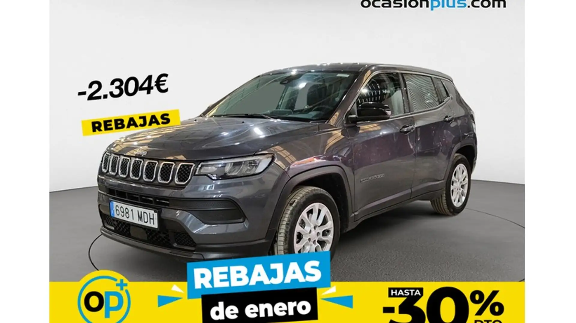 Jeep Compass 1.5 MHEV Night Eagle FWD DCT Gris - 1