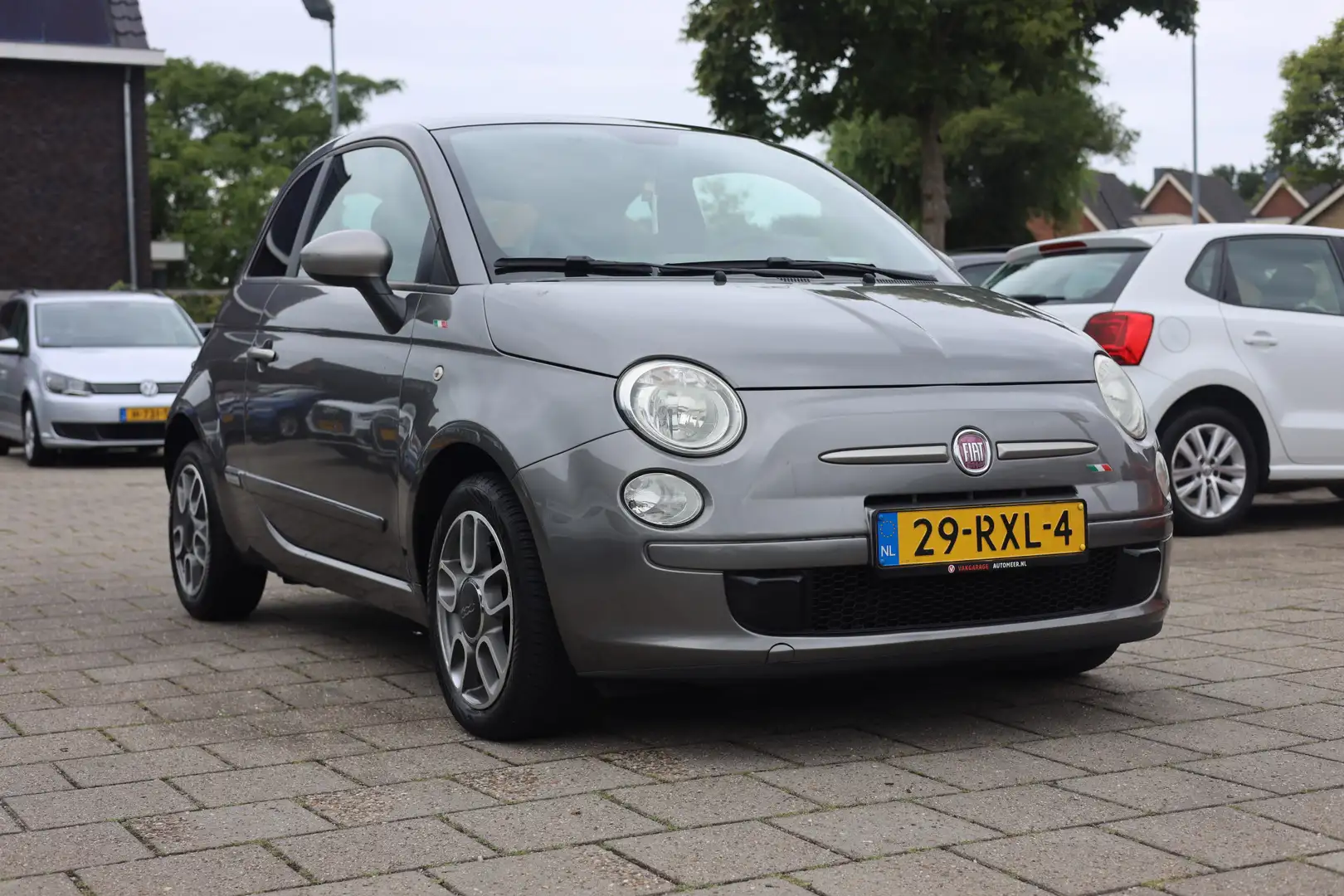 Fiat 500 0.9 TWINAIR LOUNGE I AIRCO I LEDER | PANORAMADAK Gris - 2