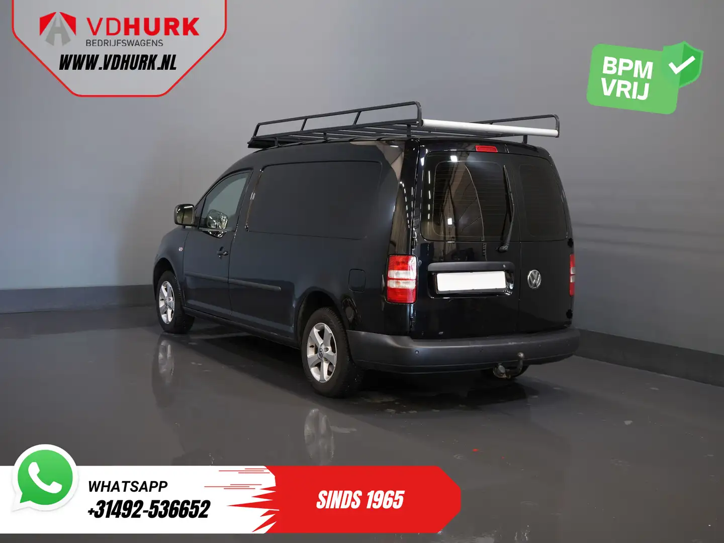 Volkswagen Caddy 1.6 TDI 100 pk Maxi BPM VRIJ! NL Auto/ Cruise/ Imp Nero - 2
