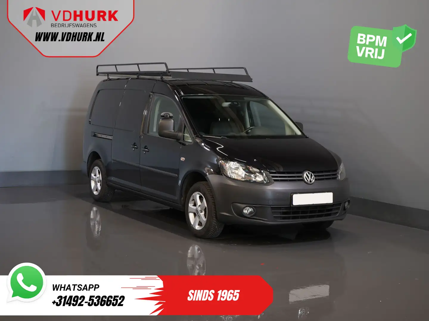 Volkswagen Caddy 1.6 TDI 100 pk Maxi BPM VRIJ! NL Auto/ Cruise/ Imp Nero - 1