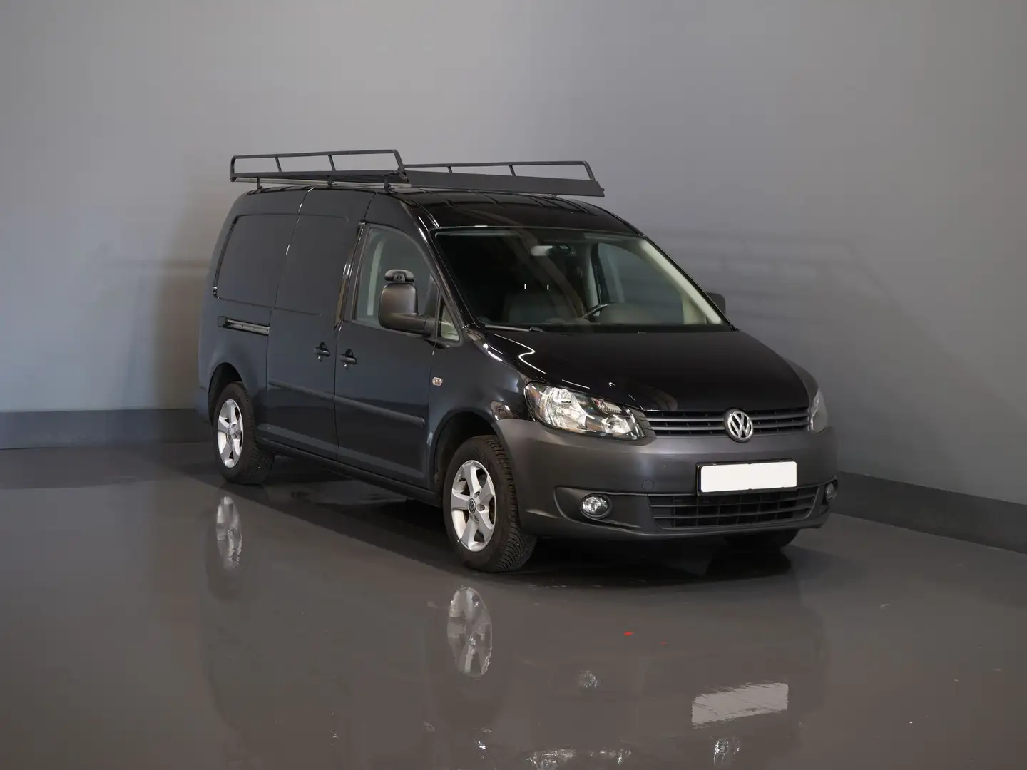 Volkswagen Caddy 1.6 TDI 100 pk Maxi BPM VRIJ! NL Auto/ Cruise/ Imp Schwarz - 1