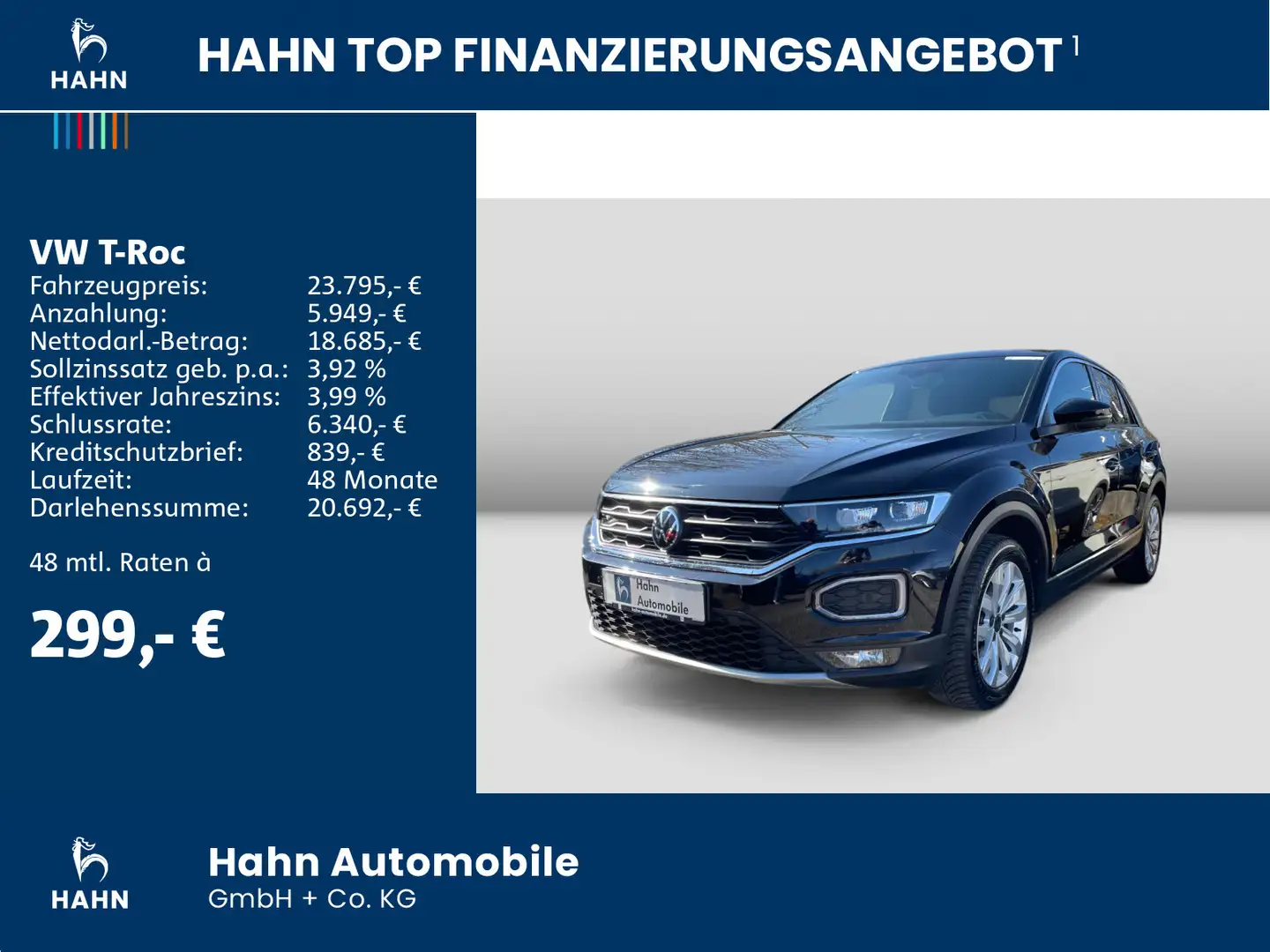 Volkswagen T-Roc Sport 1.5TSI DSG LED Navi Digital Cockpit Schwarz - 2