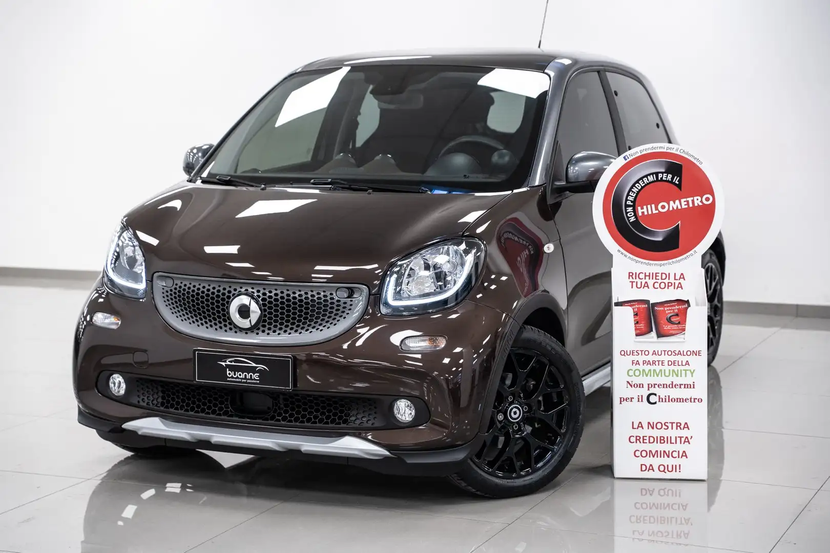 smart forFour 0.9 90CV T CROSSTOWN PERFECT *13.464 KM* FULLOPT Коричневий - 1