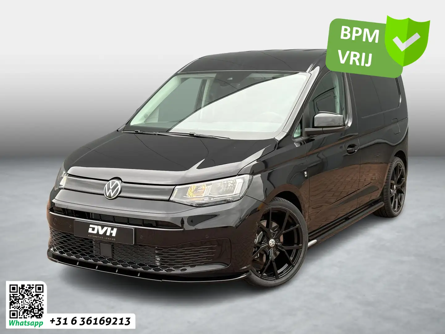 Volkswagen Caddy Cargo 2.0 TDI Style FULL BLACK Zwart - 1