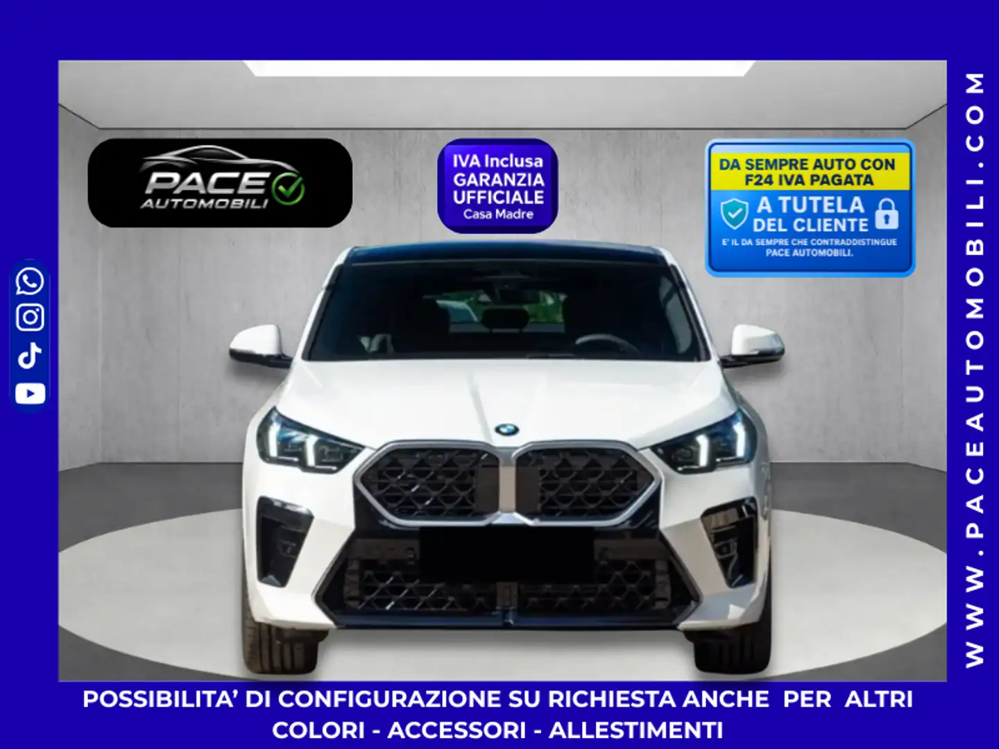 BMW X2 18D M SPORT M-SPORT MSPORT LED PDC ACC TETTO F1 Bianco - 1