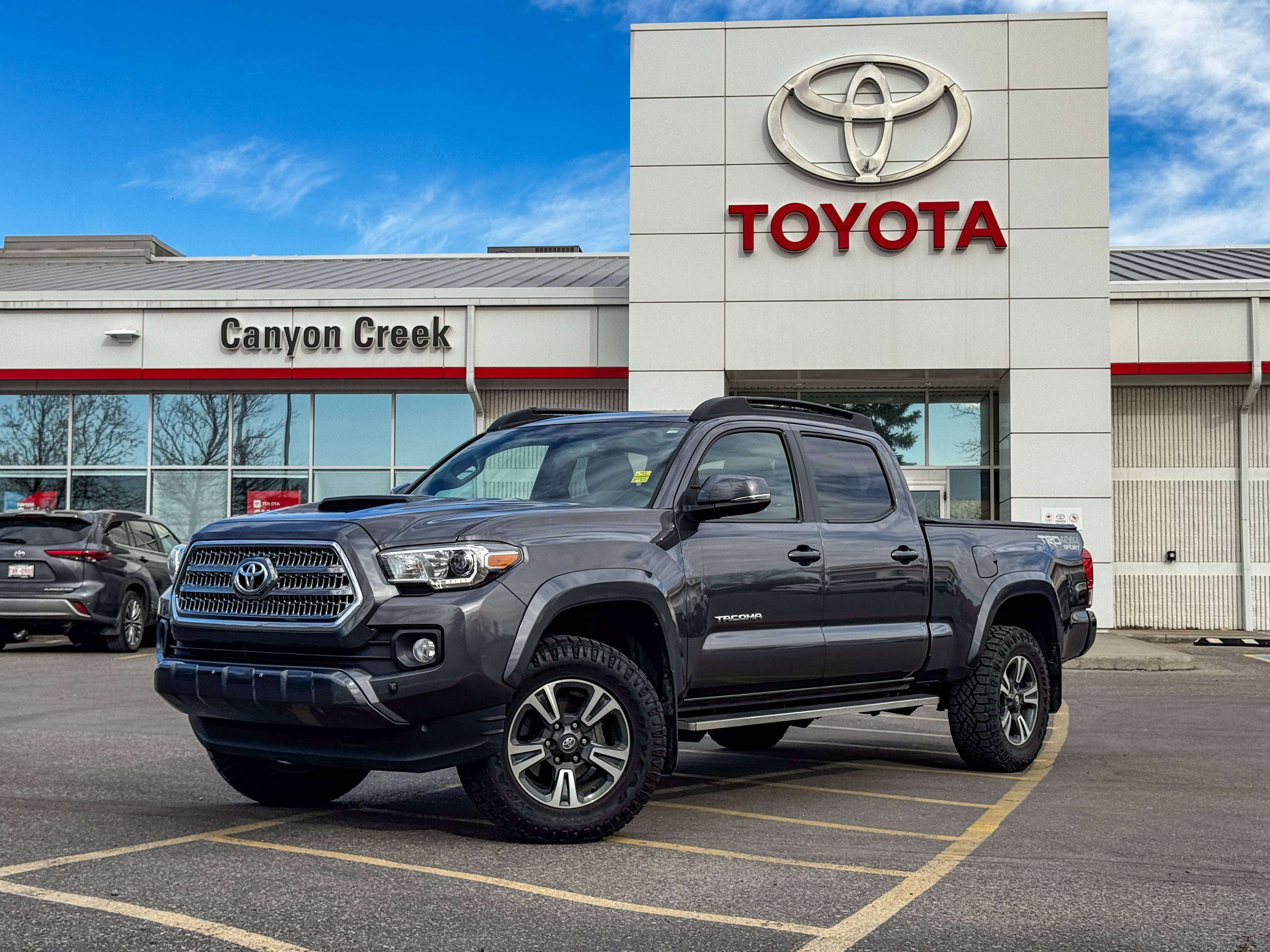 Gray 2017 Toyota Tacoma Pickup Truck Four-Wheel Drive Automatic