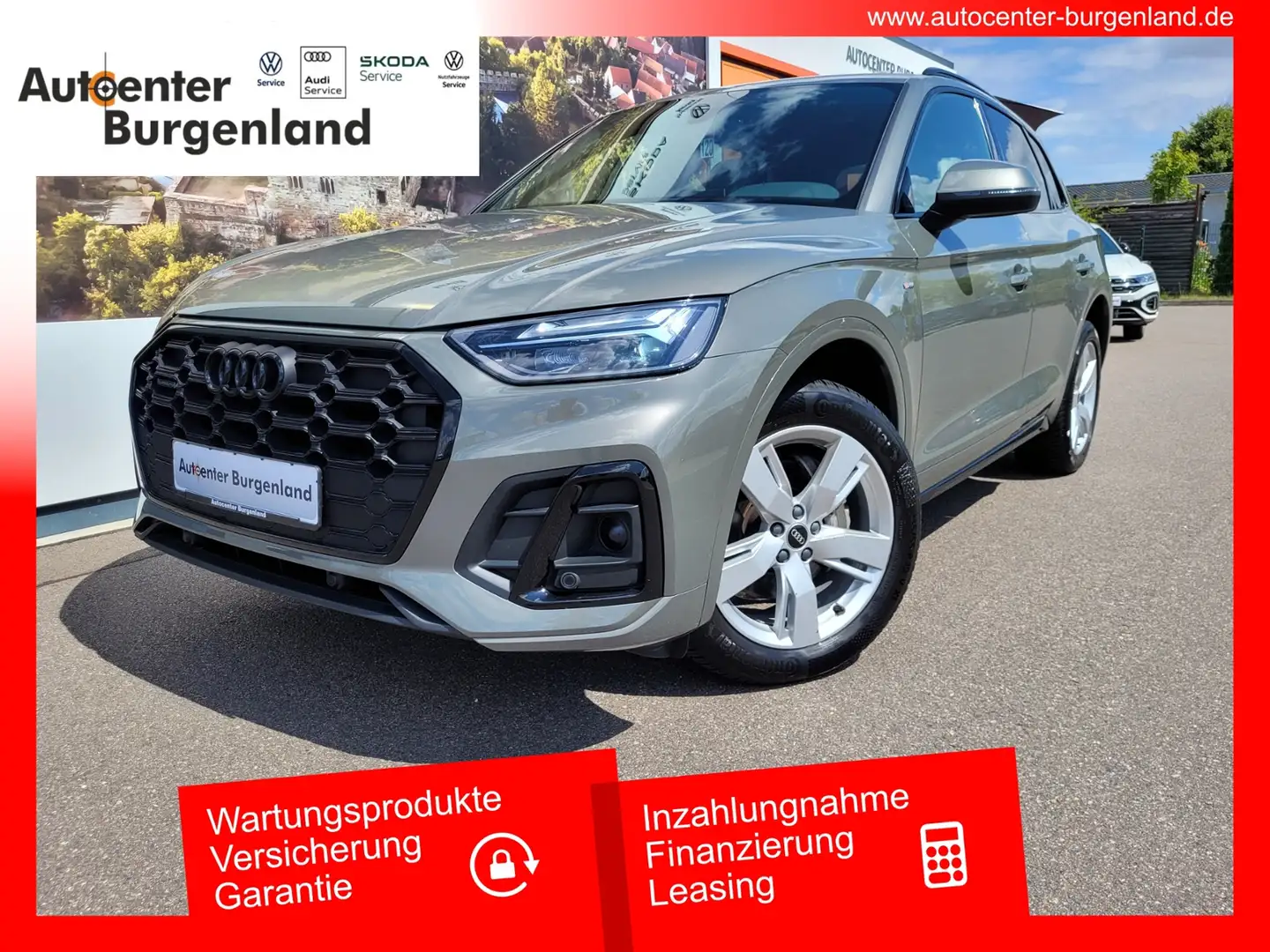 Audi Q5 40 2.0 TDI DSG quattro S-line Mild-Hybrid Anhänge Grau - 1
