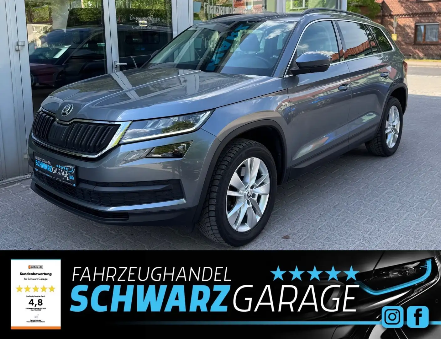 Skoda Kodiaq Soleil 4x4*LED*AHK*STHZ*LEDER* Grau - 1