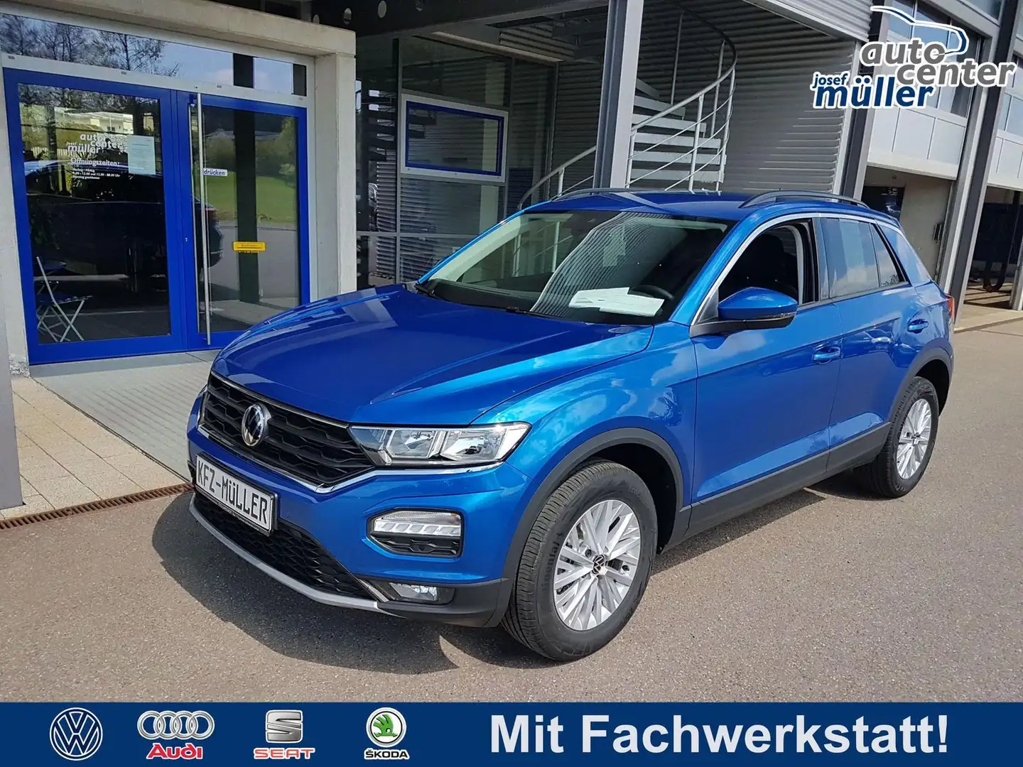 Volkswagen T-Roc ACC"Alu"Sitzh"Kamera"App Connect" 1,0 TSI Blauw - 1