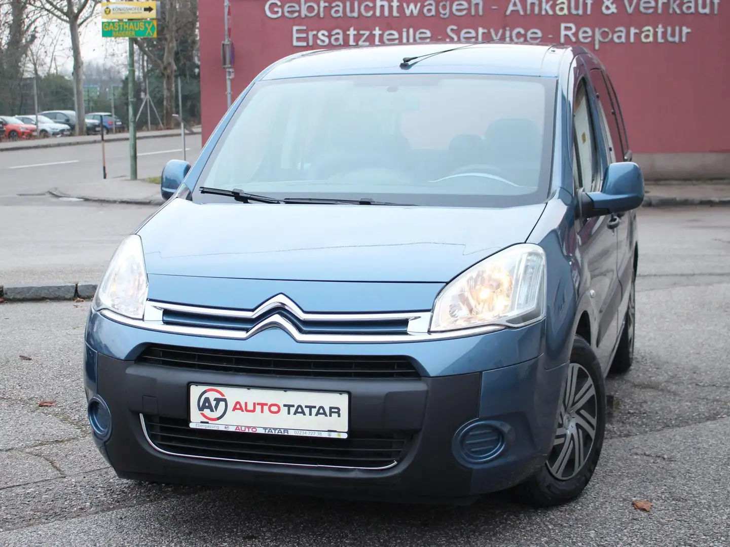 Citroen Berlingo Automatik Erstbesitz|erst 89.140 km|ab mtl.130€ Blau - 2