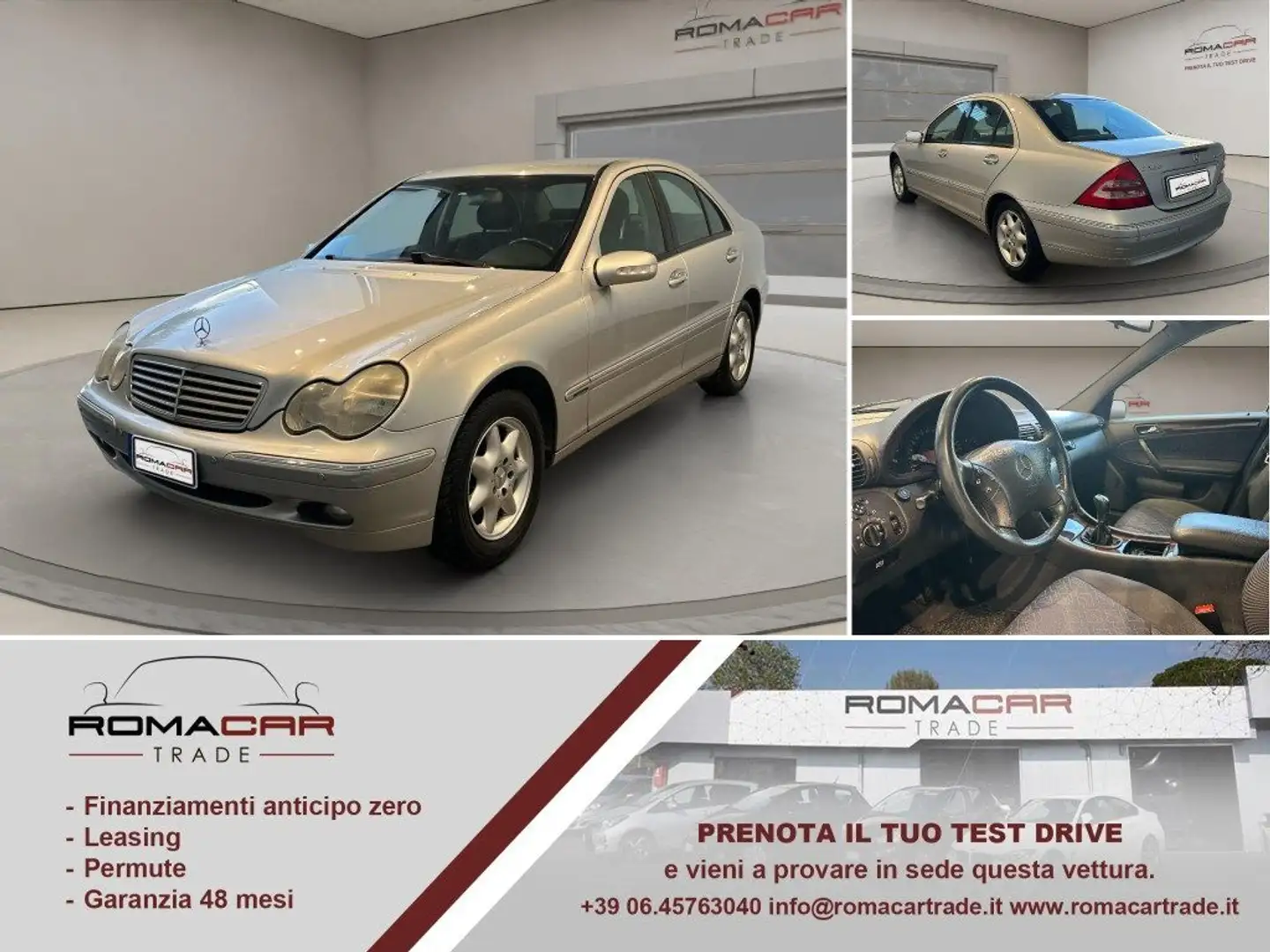 Mercedes-Benz C 200 Kompressor TPS cat Avantgarde GPL Gris - 1
