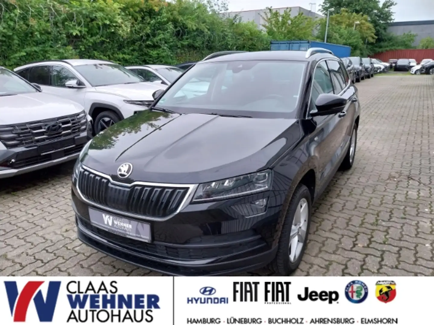 Skoda Karoq Soleil 1.6 TDI EU6d-T AHK Navi LED Sperrdiff. Appl Schwarz - 1
