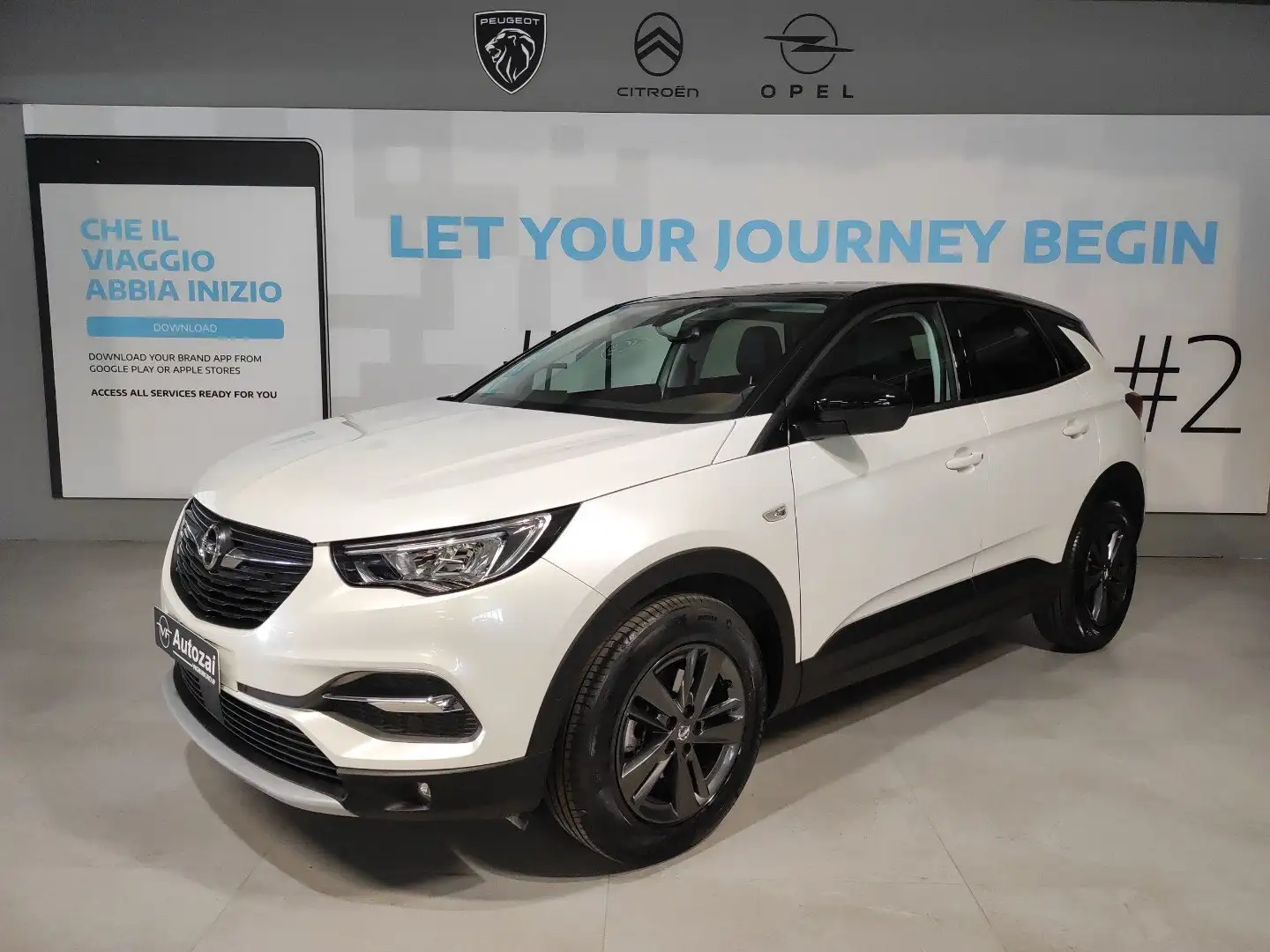Opel Grandland 1.2 Turbo 12V 130 CV Start&Stop aut. Design Line Bianco - 1