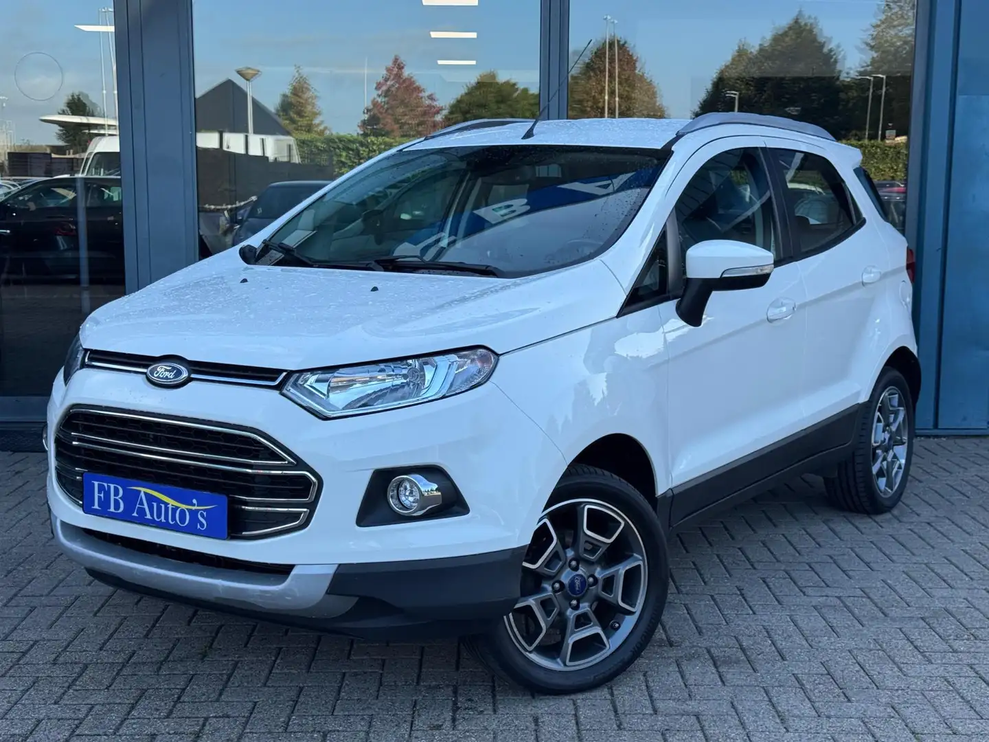 Ford EcoSport 1.0 EcoBoost Titanium Airco Lmv Pdc Weiß - 1