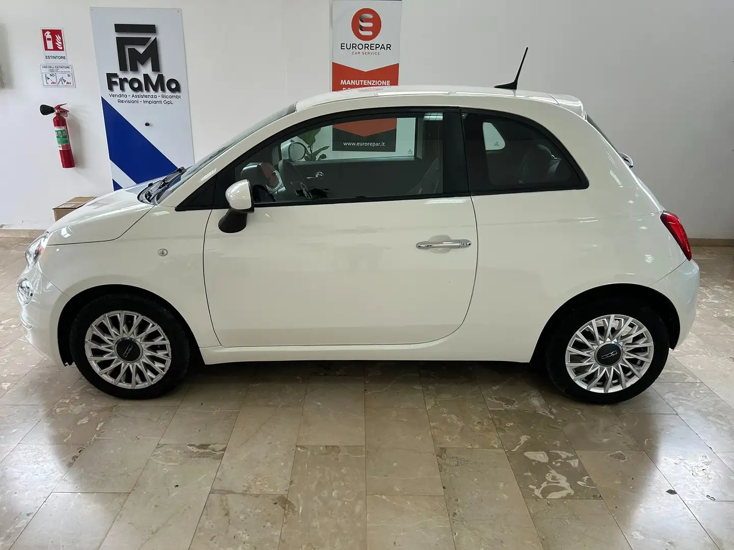 Fiat 500 1.0 hybrid Lounge 70cv Blanc - 2
