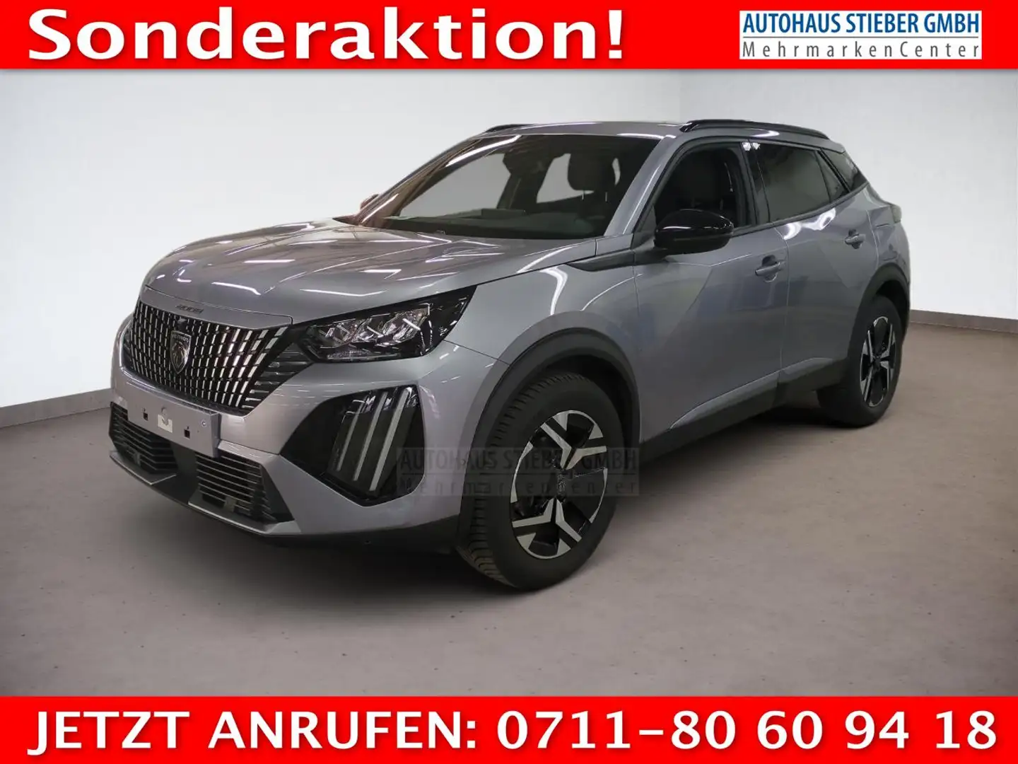 Peugeot 2008 Allure SHZ+180°KAM+EPH 96 kW (131 PS), Autom. 8... Argintiu - 1