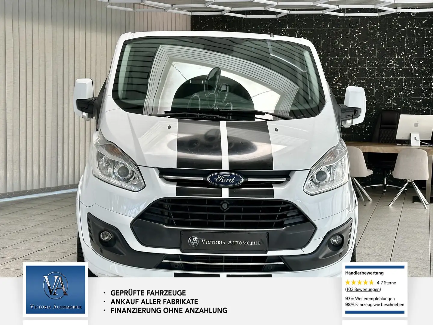 Ford Transit Custom Trend 1 Hand * Automatik* Rückfahrkamera* Weiß - 2