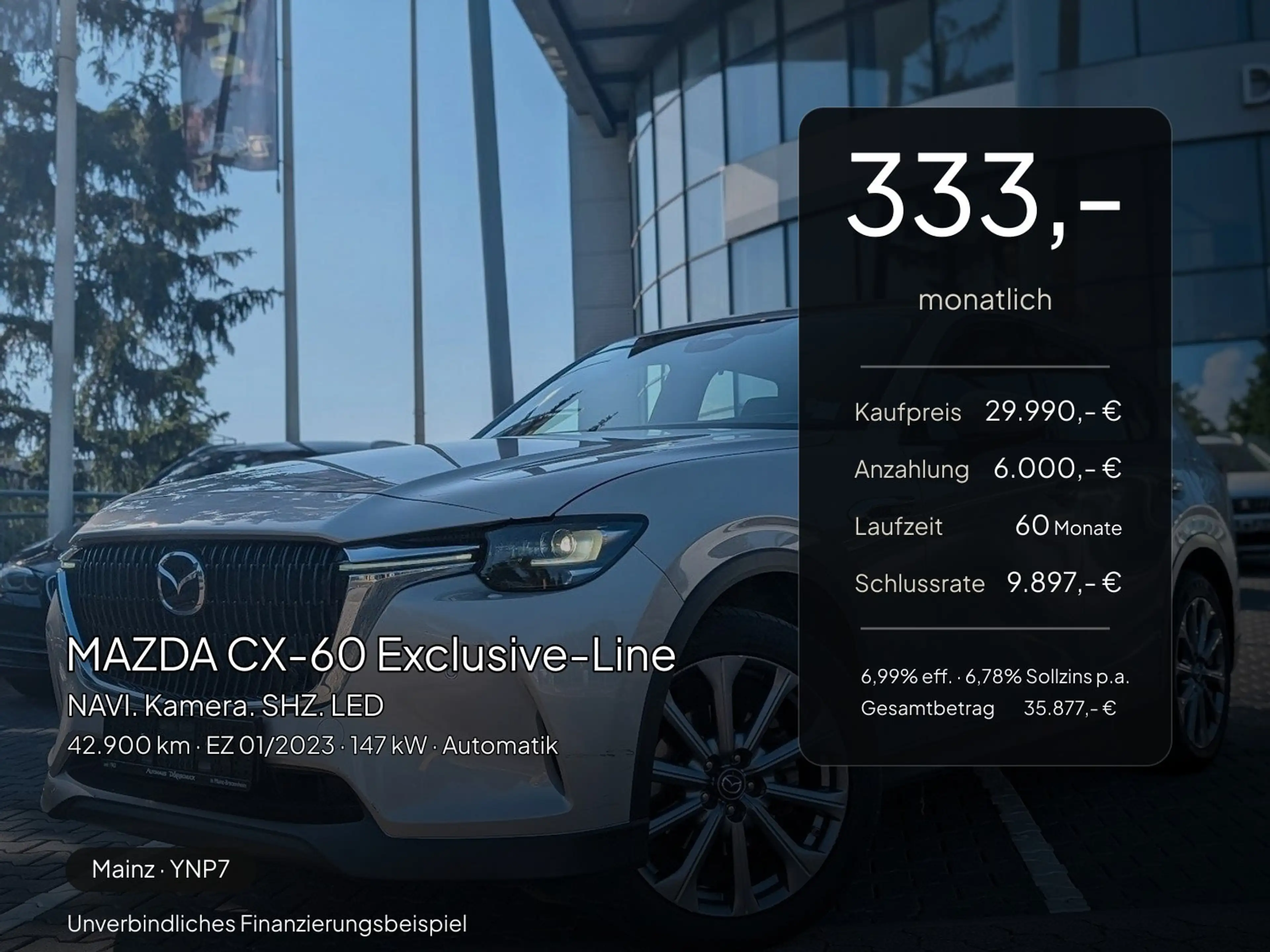 Mazda CX-60 CX-60 Exclusive-Line NAVI. Kamera. SHZ. LED — photo 2