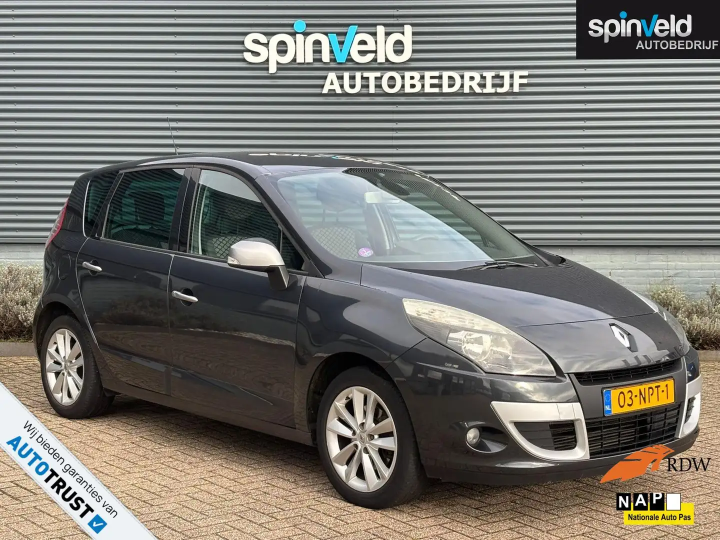 Renault Scenic 1.4 TCE Celsium BJ`10 NAP NL Navi Trekhaak Climate Grijs - 1