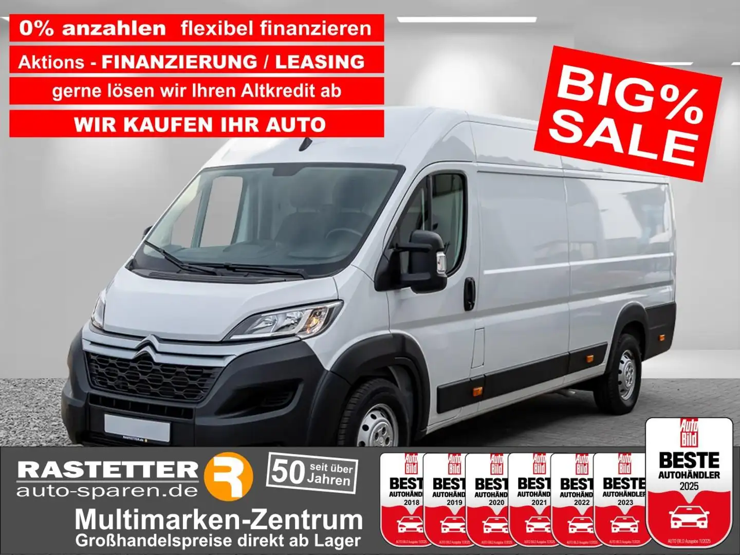 Citroen Jumper 35 L4H2 165 Heavy Control 270°+Navi+Kamera+City+Ko Weiß - 1