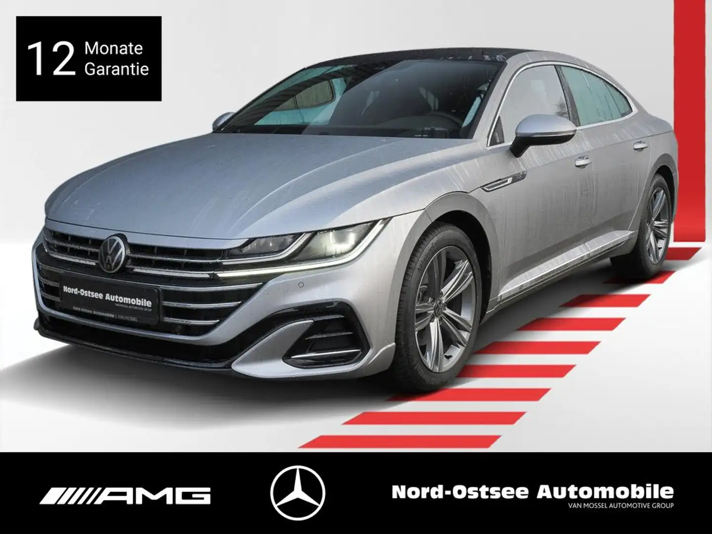 Volkswagen Arteon 2.0 TSI R-LINE KAMERA PANO STANDH SPUR Silber - 1