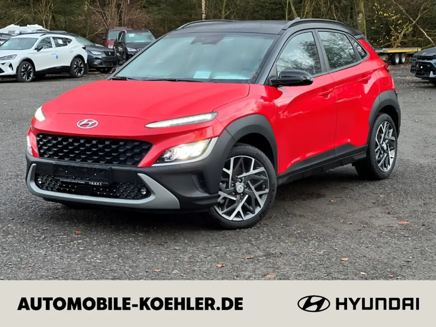 Hyundai KONA Trend 1.6 GDI Hybrid 2WD DCT TREND Rood - 1