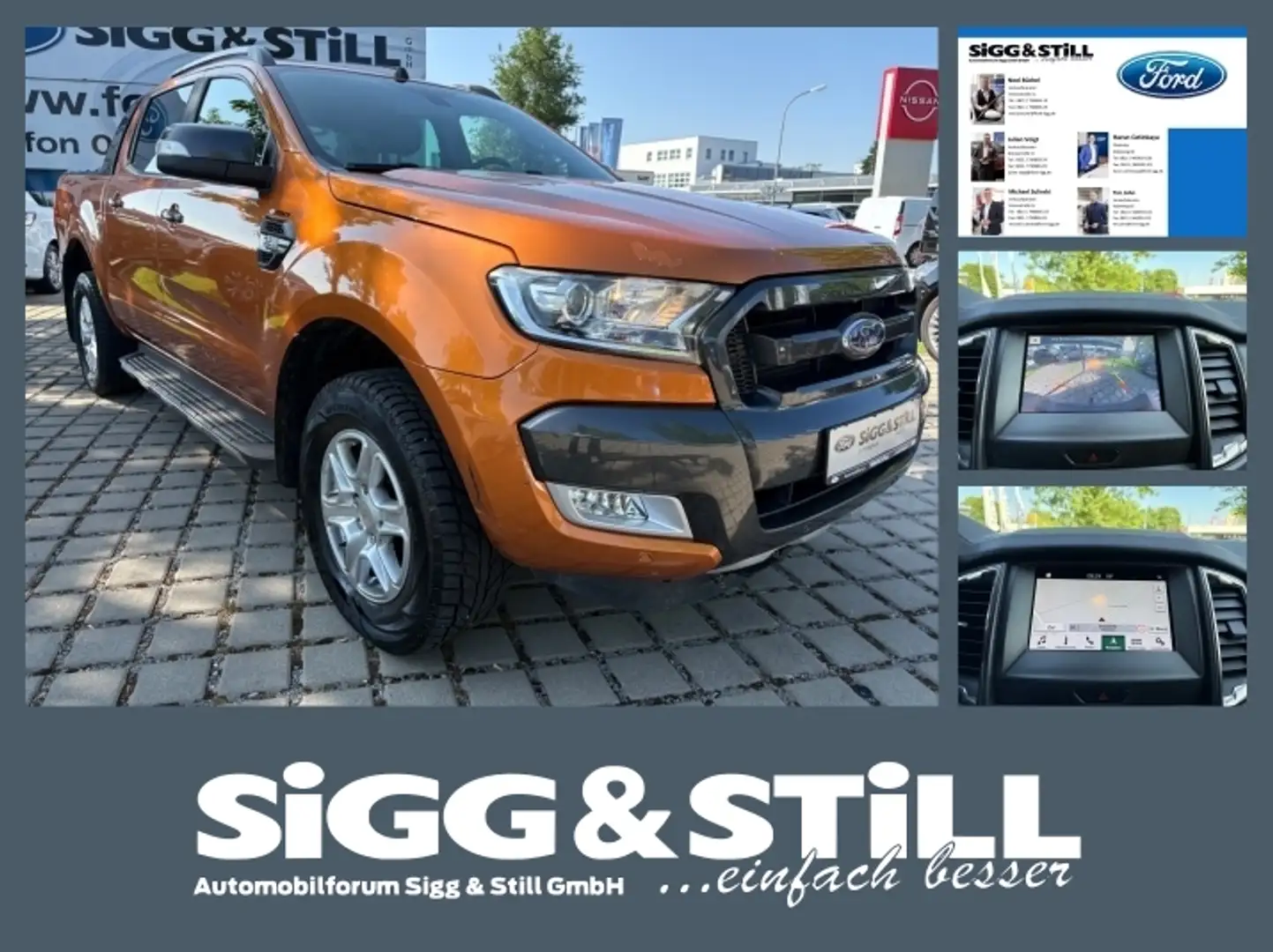 Ford Ranger 3.2 TDCi Wildtrak DOKA AHK*NAVI*SHZ*PDC*CAM Orange - 1