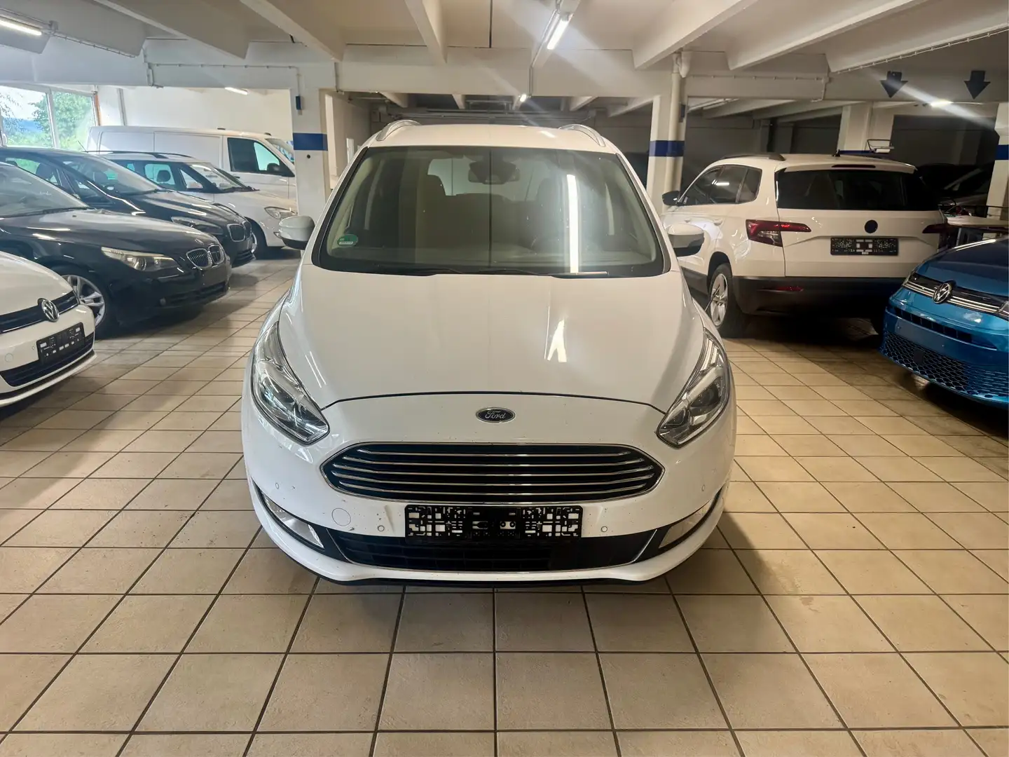 Ford Galaxy 2.0 TDCI Titanium 7-Sitzer Navigation Blanc - 2