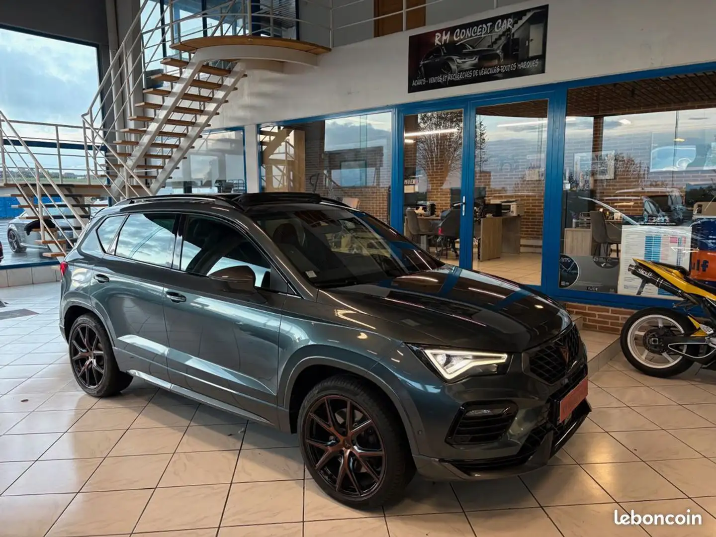 CUPRA Ateca 2.0 TSI 4Drive DSG VZ 300CH GPS-LED-CARPLAY-TOIT OUV-ATTACHE REM-JANTES 19-PHASE 2-SON BEATS-CARTE GRISE INCLUSE-GRIS ROD Gris - 1