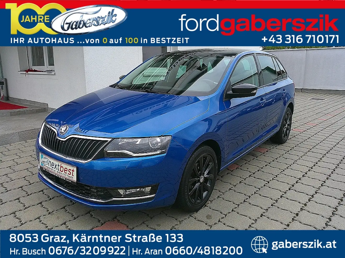 Skoda Rapid/Spaceback Rapid Spaceback 1,0 TSI Sport Bleu - 1