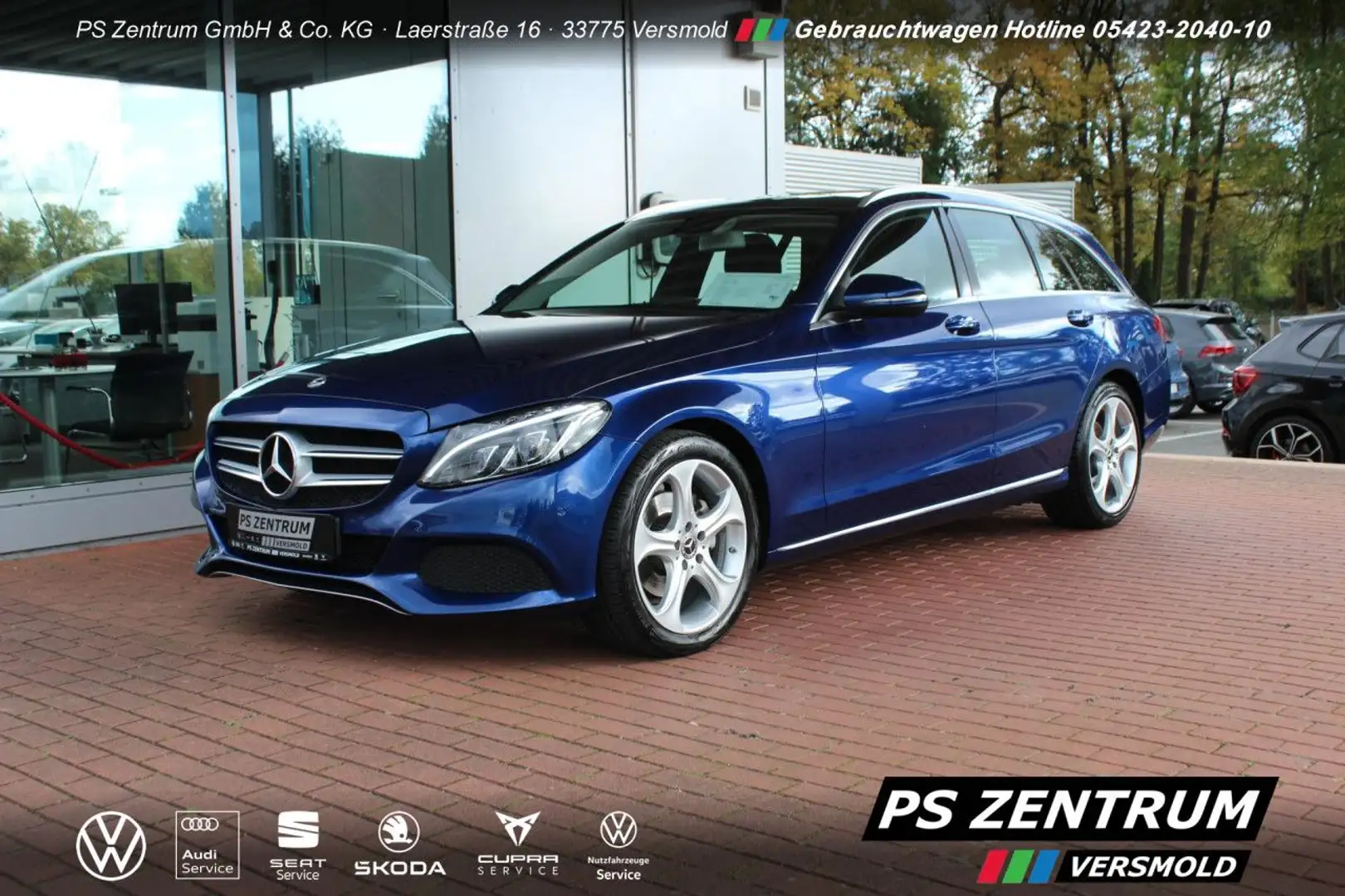 Mercedes-Benz C 220 d T Modell Avantgarde AKH NAVI PANO LED Blu/Azzurro - 1