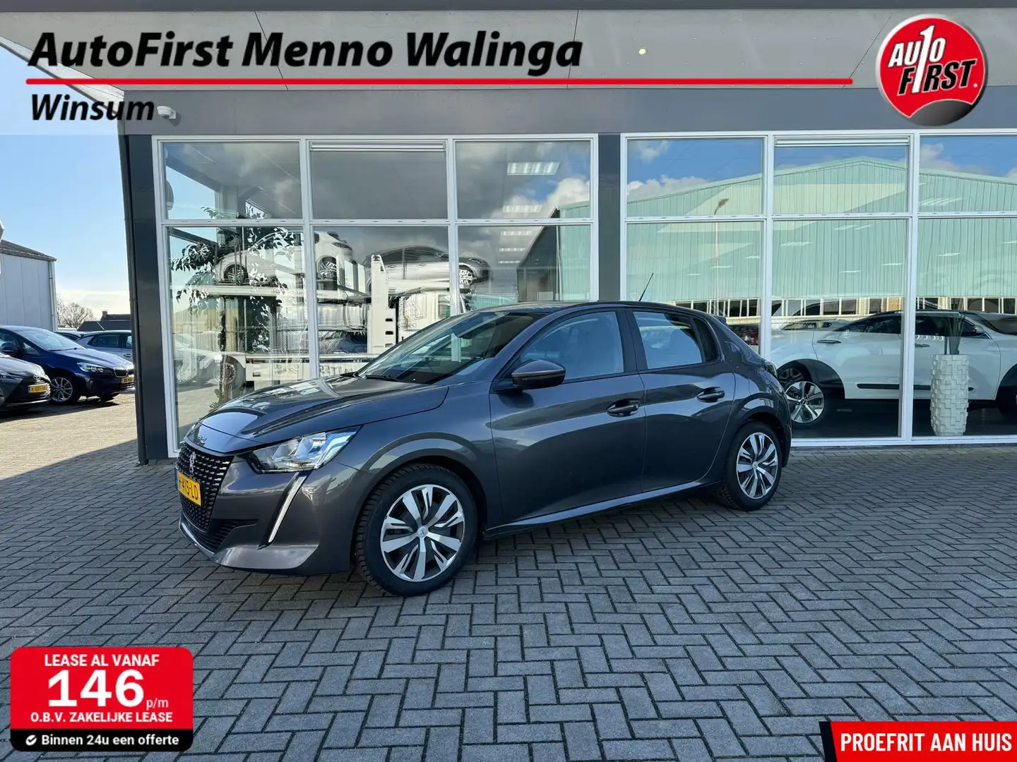 Peugeot 208 1.2 PureTech Active | Navi | Cruise | Airco | Grijs - 1