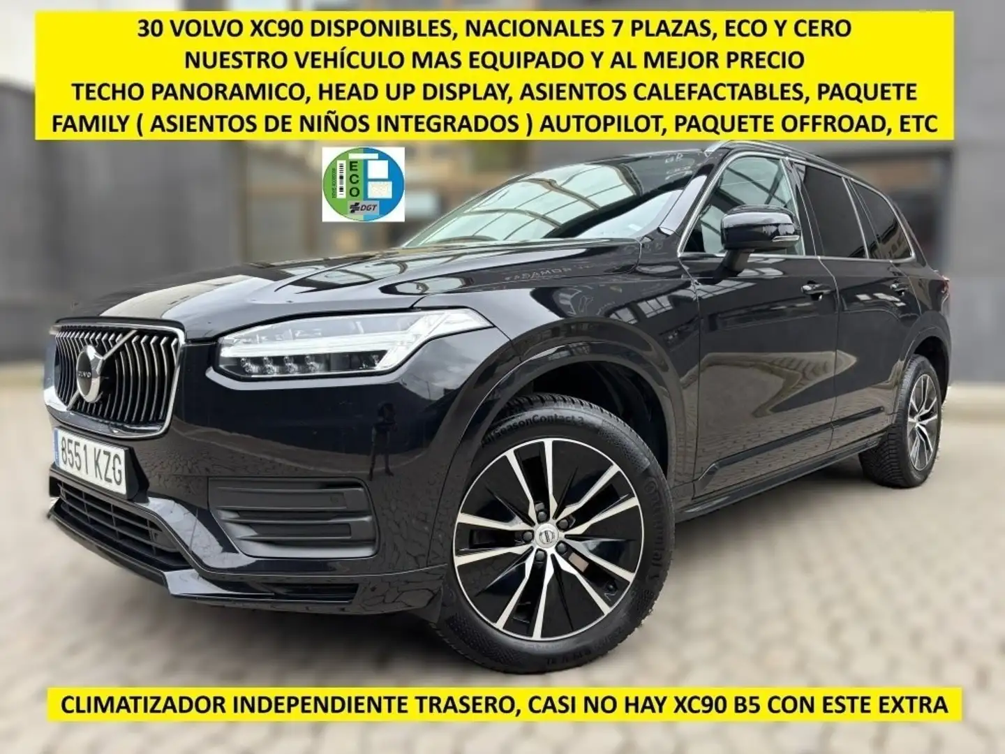 Volvo XC90 B5 Business Plus 7pl. AWD Aut. Negro - 1