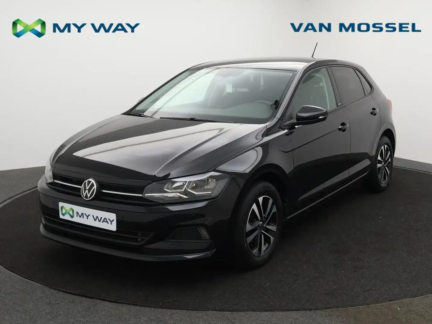 Volkswagen Polo Polo UNITED 1.0TSI 95PK *AUTOMAAT*APP CONNECT*BLTH Zwart - 1