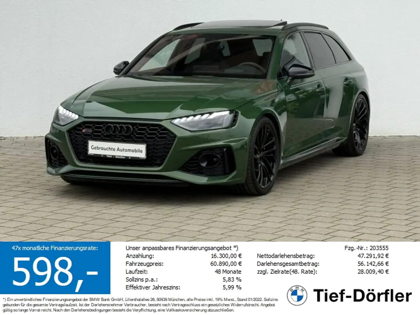 Audi RS4 HUD/B&O/280kmh/PANO/GARA/ROLLO/360/4xSH Grün - 1