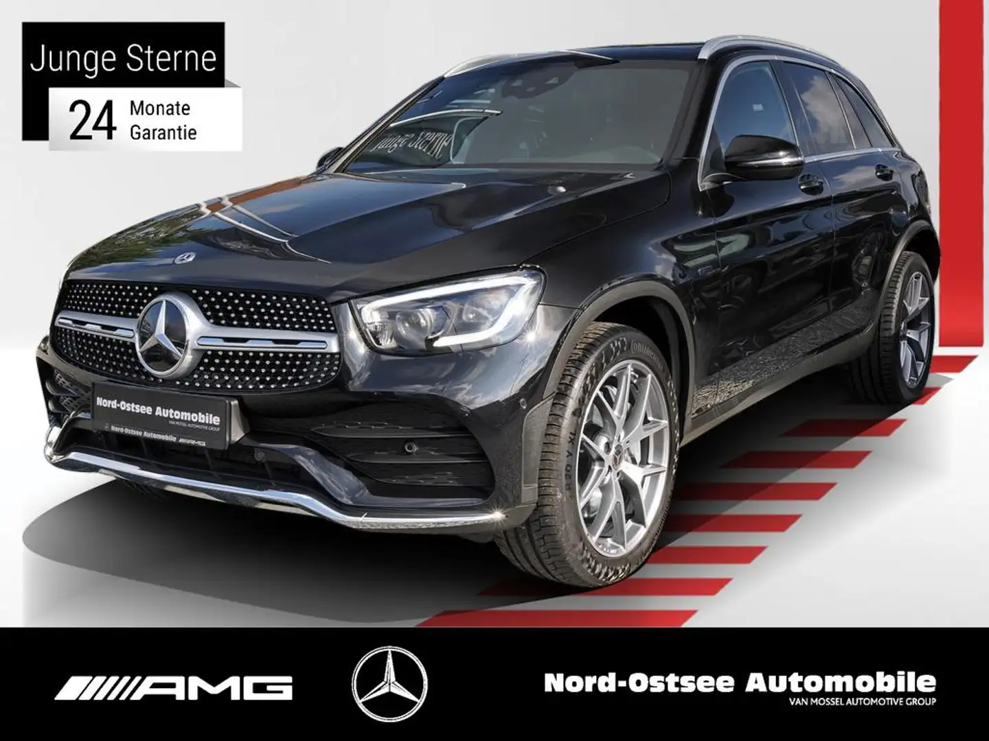 Mercedes-Benz GLC 300 de 4M AMG NAVI KAMERA PANO TOTWINKEL Noir - 1