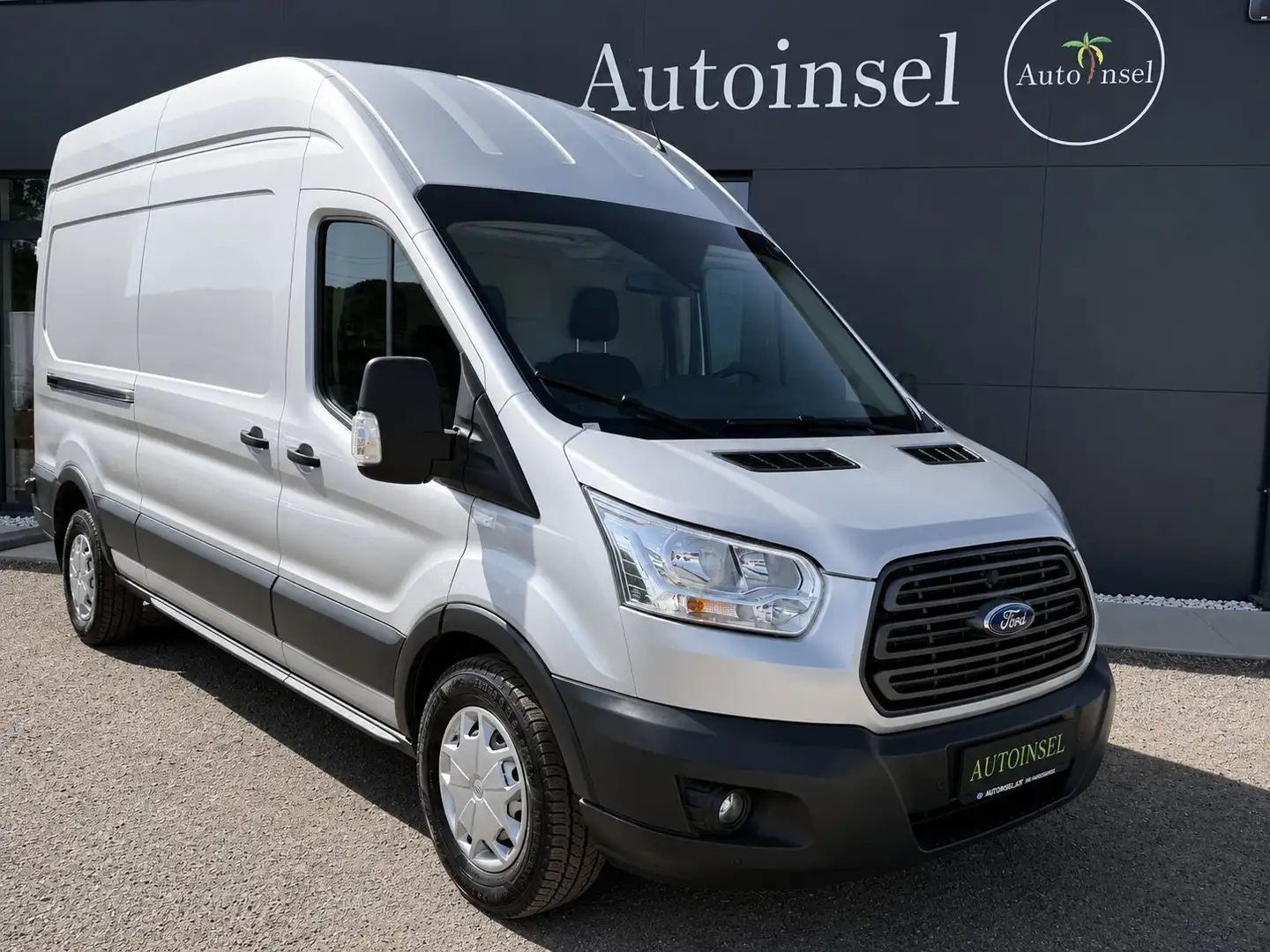 Ford Transit 350 L3H3 Aut. Rampe-2 Schiebetüren-Kamera-Stdhz Silber - 2