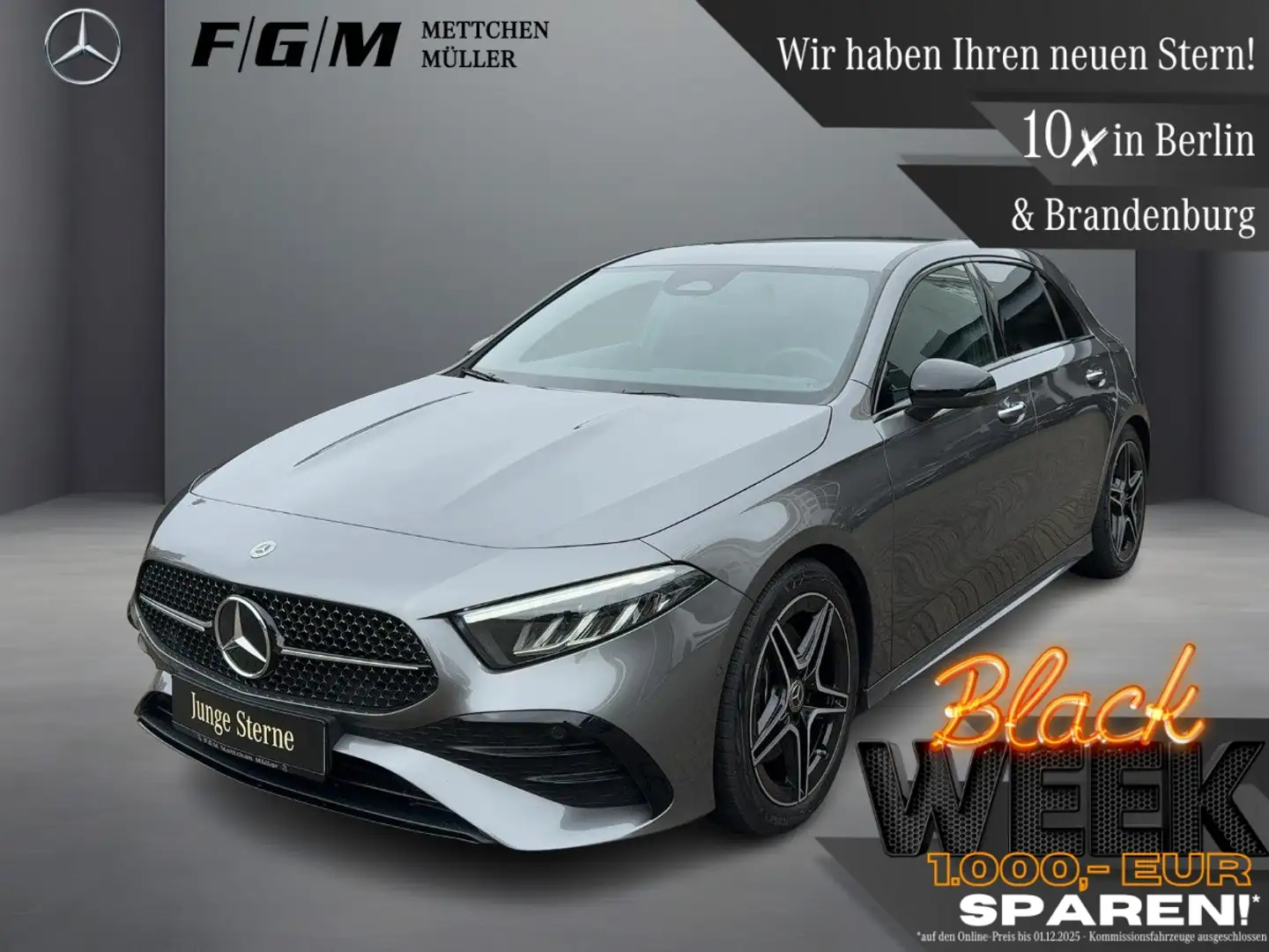 Mercedes-Benz A 220 d AMG Line KeyGo|Night|Sitzhz|Kam|Keyless Gris - 1